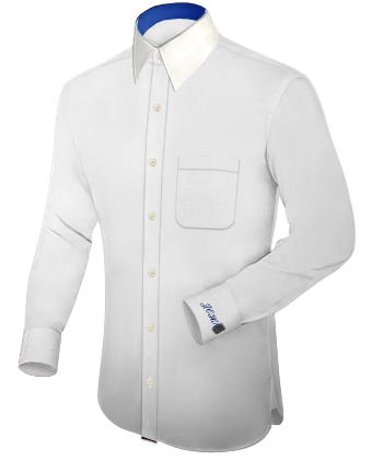 Evenings Wear Shirts Slim Fit with French Collar 1 Button