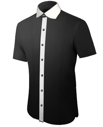 Extra Long Sleeve Double Cuff Shirts For Men with English Collar