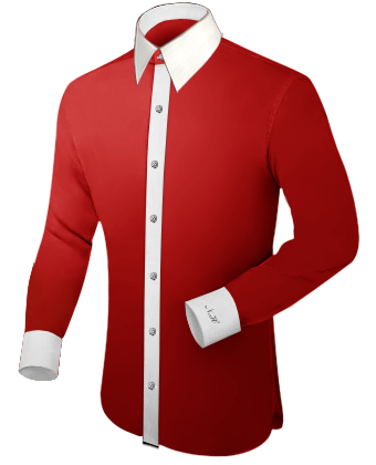 Extra Long Sleeve Shirt with French Collar 1 Button
