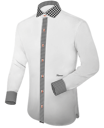 Extra Long Sleeve Shirts For Men Non Iron Cotton with Italian Collar 1 Button