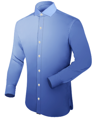 Extra Slim Fit Shirts Men with Italian Collar 1 Button