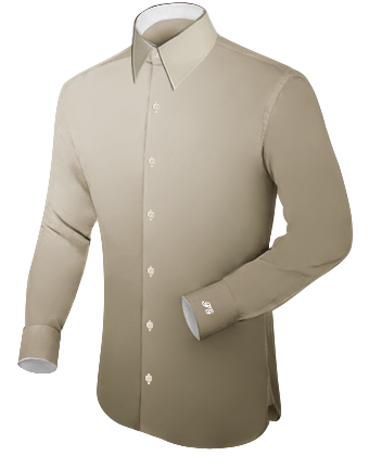 Extreme Cut Away Collar Shirts with French Collar 1 Button