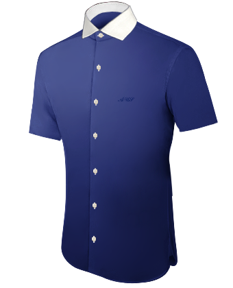 Fancy Evening Shirts with Italian Collar 1 Button