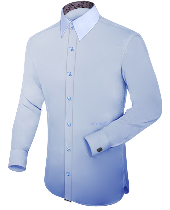 Fashion Clothing Materials For Mens Shirt with French Collar 2 Button