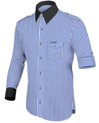 Fashion Collar Shirts with French Collar 2 Button