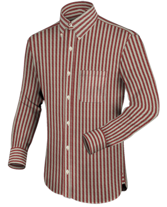Fitted Shirts For Men With Monogram with Button Down