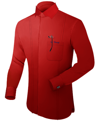 Fitted Shirts For Men with Batman Collar