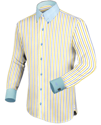 Formal Shirt With Low Collor with Hidden Button