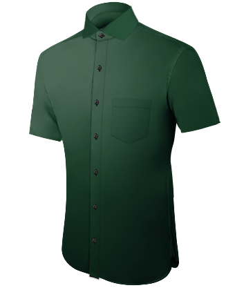French Cuffed Shirt with Italian Collar 1 Button