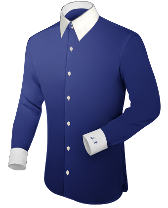 French Made To Measure Shirts with French Collar 2 Button