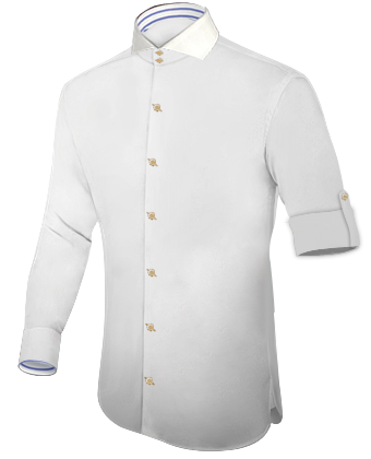Fully Fitted Shirts with Cut Away 2 Button