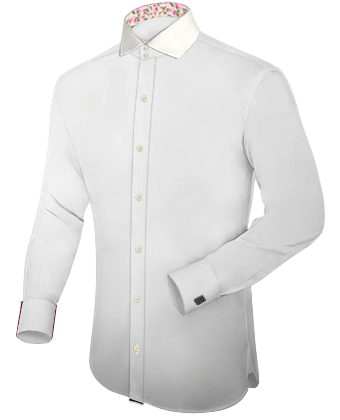 Funky Long Sleeved Mens Shirts Uk with Italian Collar 2 Button
