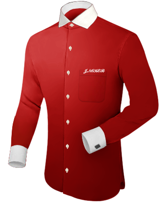 Gingham Shirt Uk with Italian Collar 1 Button