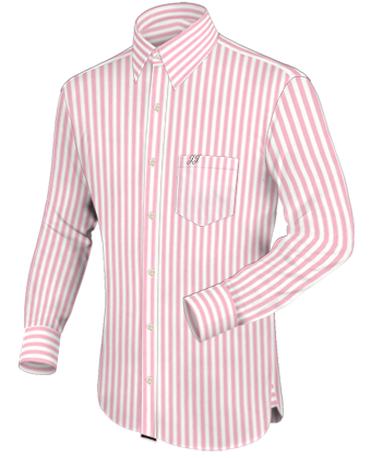 High Collar Fitted Shirts with French Collar 1 Button