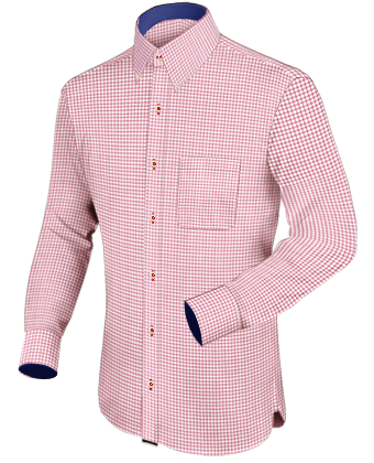 Hot Pink Mens Shirts with Button Down