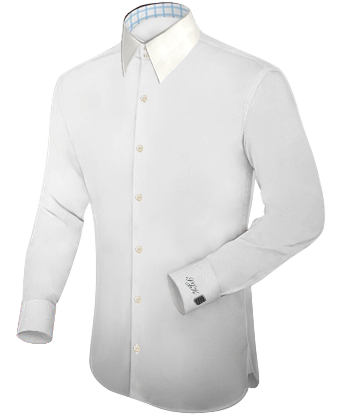 Imperial Collar Shirt with French Collar 2 Button