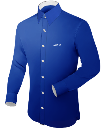 Italian Shirts For Men with French Collar 2 Button