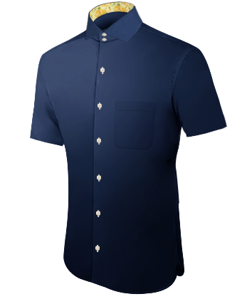 Lavender Dress Shirts For Men with Italian Collar 2 Button