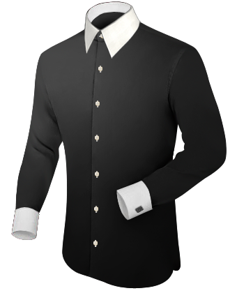 Lemon Mens Shirt with French Collar 1 Button