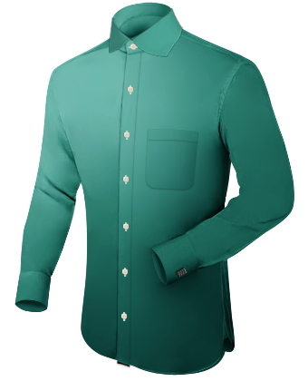 Light Turquoise Shirt with English Collar