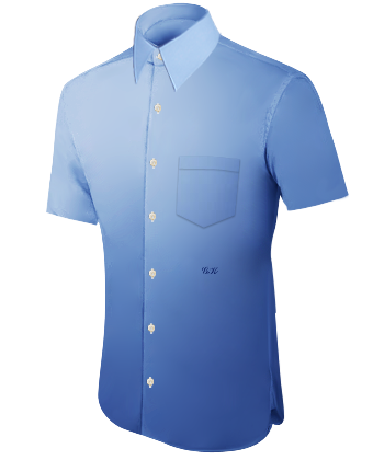 Light Pink Shirt And Tie with French Collar 1 Button