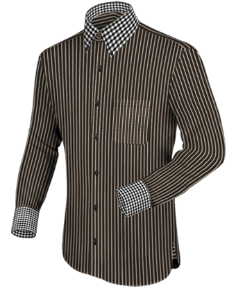 Long Length Wingtip Dress Shirts Uk with Button Down