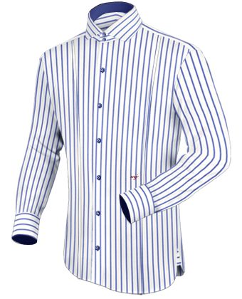 Long Sleeve Shirt with Italian Collar 2 Button