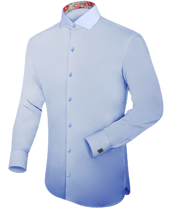 Luxury Dress Shirt with Italian Collar 1 Button
