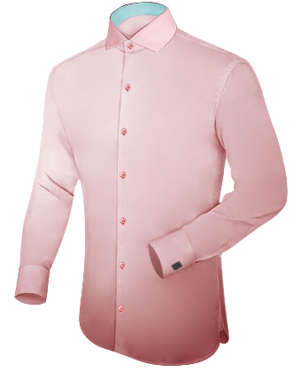Luxury Embroidered Dress Shirts For Men with Italian Collar 1 Button