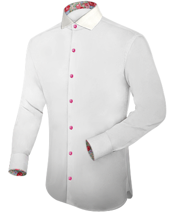 Mans Beige Dress Shirt Size 19 with Italian Collar 1 Button