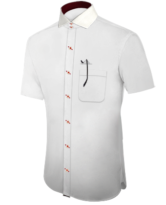 Men Dress Shirts French Cuff with Italian Collar 2 Button
