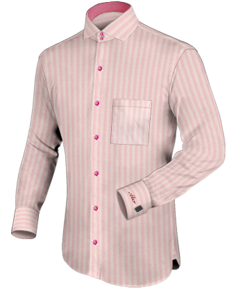 Mens 14.5 Dress Shirts with Italian Collar 2 Button