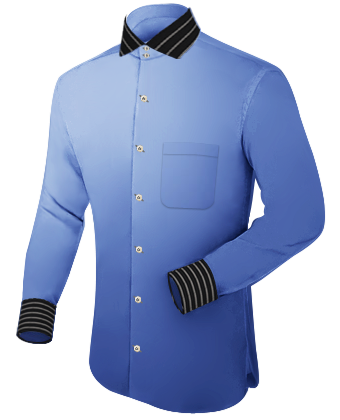 Mens Beaded Shirt with Italian Collar 2 Button