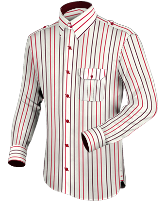 Mens Cheap White Business Shirts Online with French Collar 2 Button