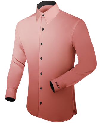 Mens Collarless Dress Shirts with French Collar 1 Button