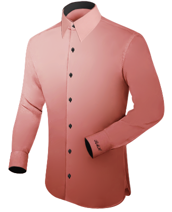 Mens Colorful Shirts with French Collar 1 Button