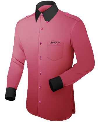 Mens Double Cuffed Shirts with Hidden Button