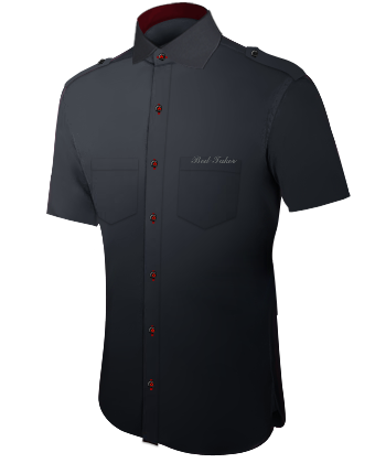 Mens Oversized Fitted White Dress Shirts with Italian Collar 2 Button