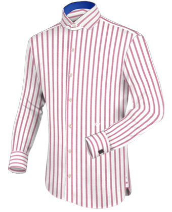 Mens Quality Shirts Uk with Italian Collar 1 Button