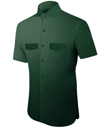 Mens Slim Fit Evening Shirts with Italian Collar 1 Button