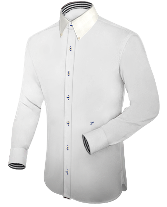 White Linen Shirt with Button Down