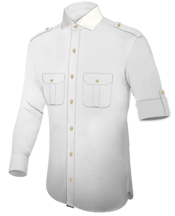 Non Iron Button Down Shirts with Italian Collar 1 Button