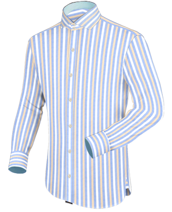 Paisley Shirt with Italian Collar 2 Button