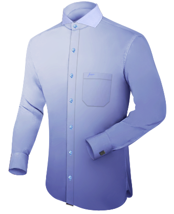 Magenta Short Sleeve Men Dress Shirt with Cut Away 1 Button
