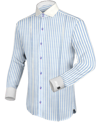 Cotton Dress Shirts with Italian Collar 2 Button