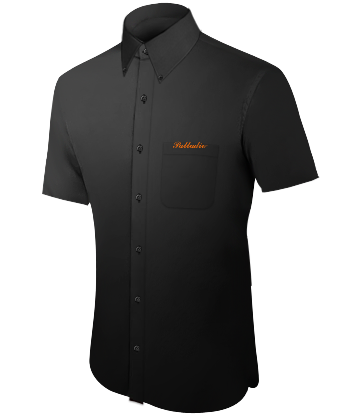 Mandarin Collar Shirt For Men with Button Down