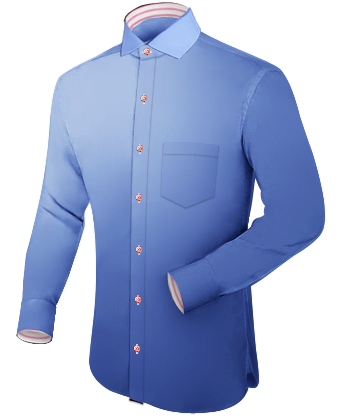 Men Dress Shirt Online Canada with Italian Collar 1 Button