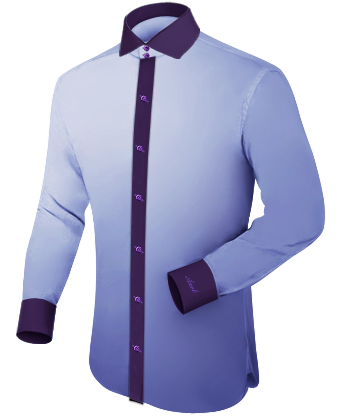 Men Evening Shirts with Italian Collar 2 Button