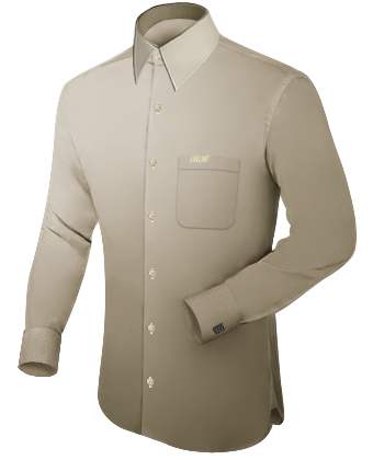 Men Shirt with French Collar 1 Button