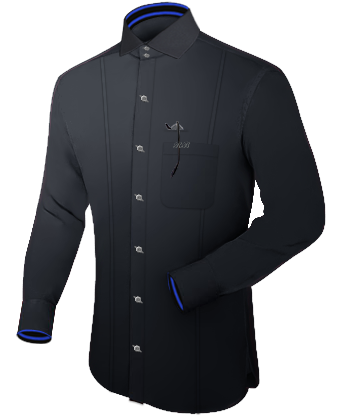 Men Shirt Italian Styler Uk with Italian Collar 2 Button